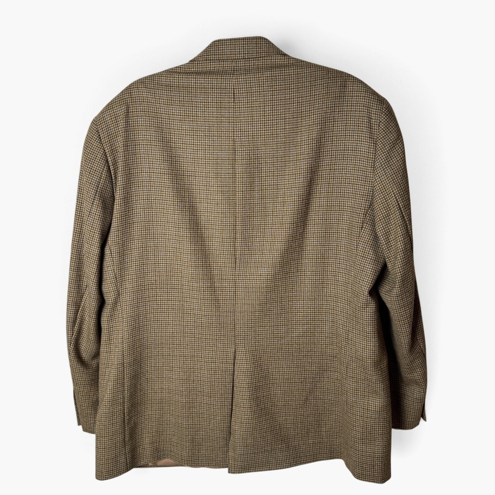 Vintage Lauren Ralph Lauren Men's 100% Wool Brown Houndstooth Sport Coat 46R - Picture 6 of 10